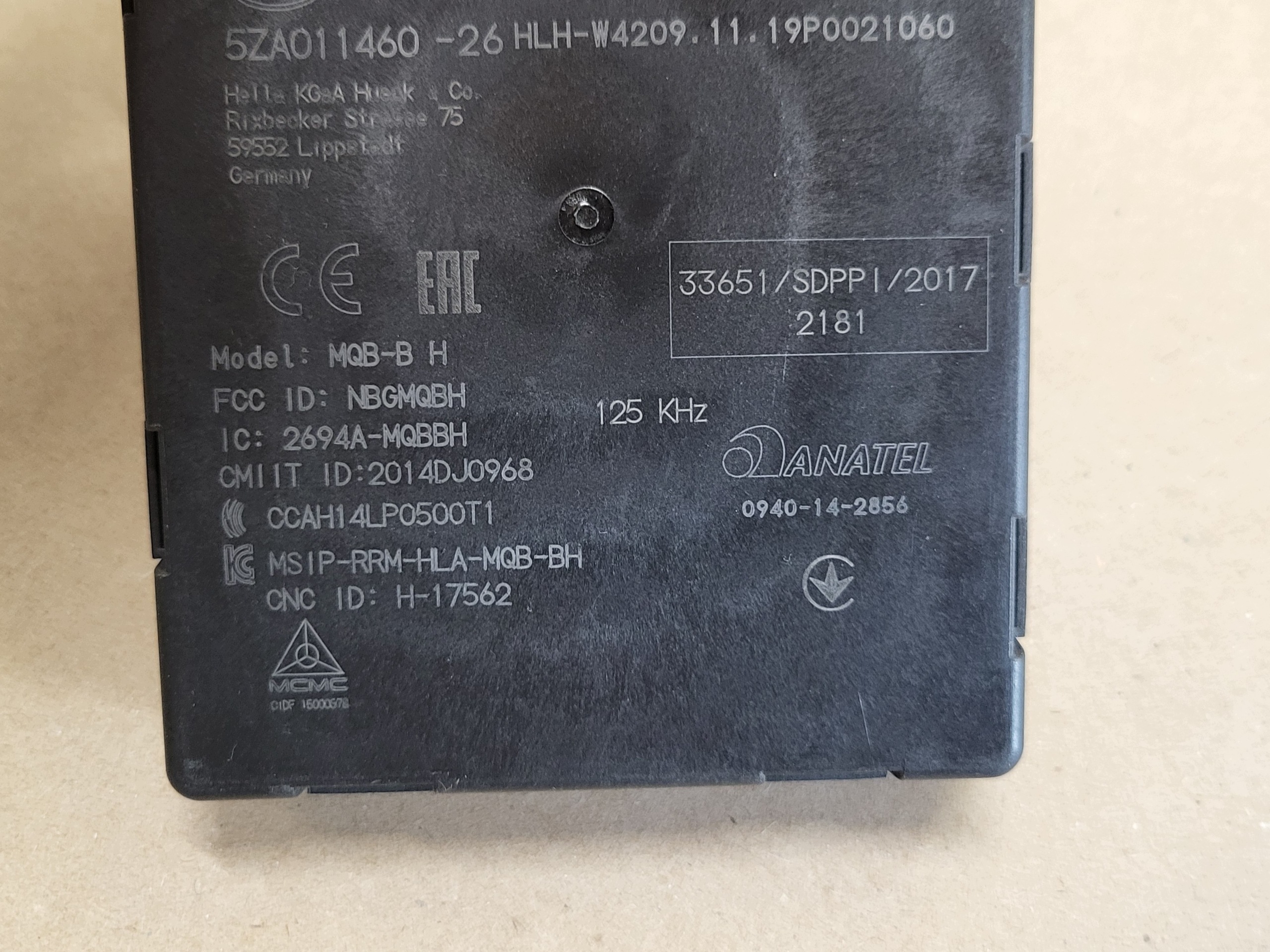 module control unit KESSY computer KEYLESS SEAT IBIZA V VW GOLF VII SEAT CUPRA