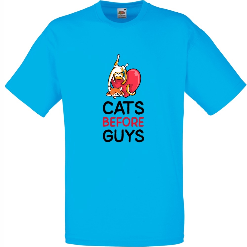 

Koszulka cats before guys kociarz kot M lazurowa
