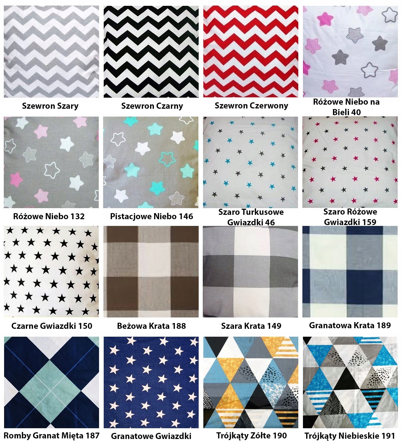 Poszewki 110x125 +2x35x55 na komplet Ikea pościel WZORY Szerokość poszwy 110 cm