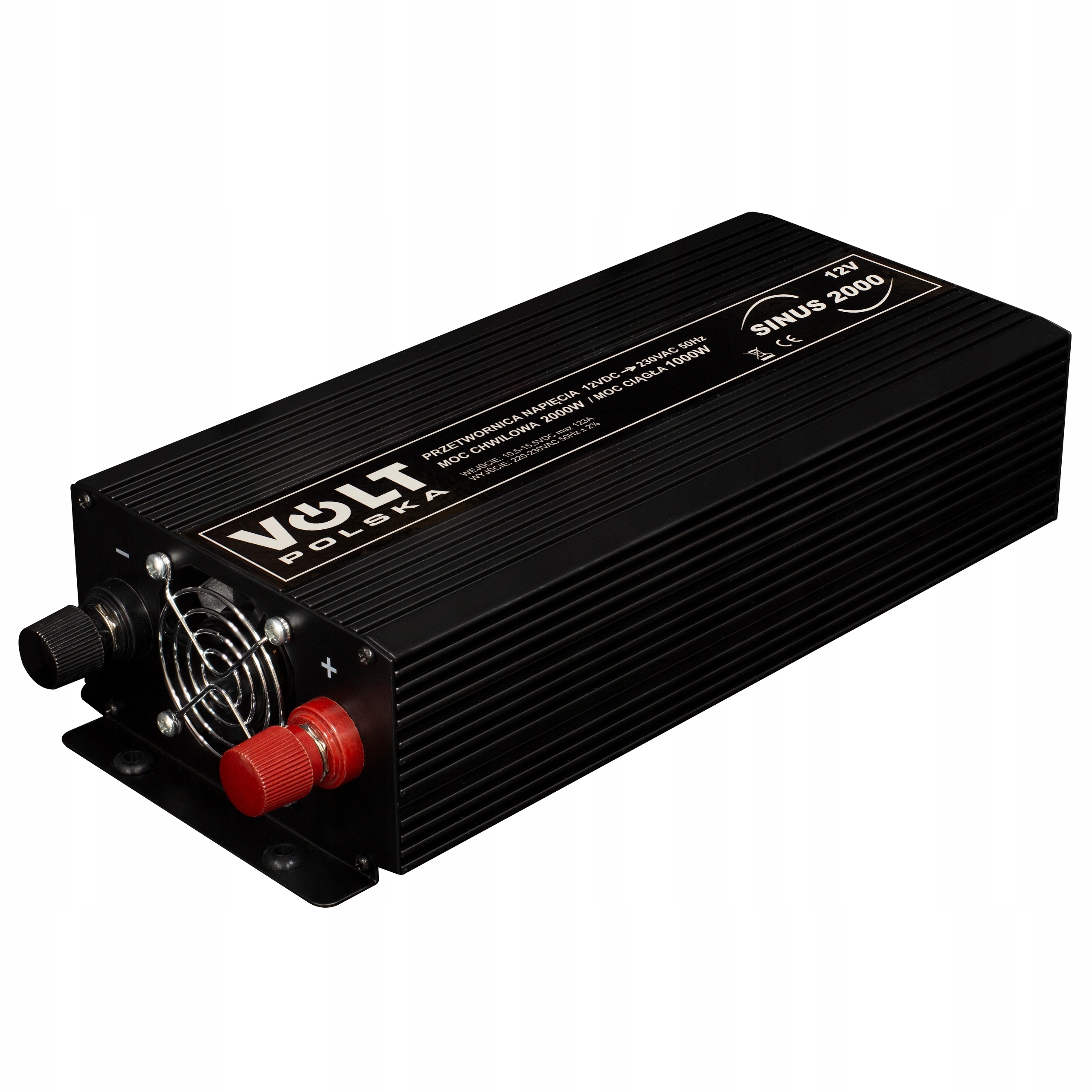 PRZETWORNICA PRĄDU NAPIĘCIA SINUS 12V 230V 2000W Marka Volt Polska