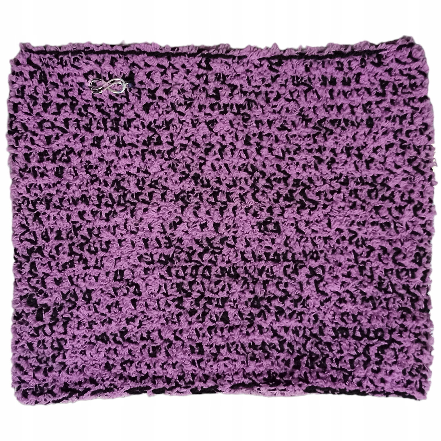 nákrčník Milu Soft handmade háček šála fialová černá