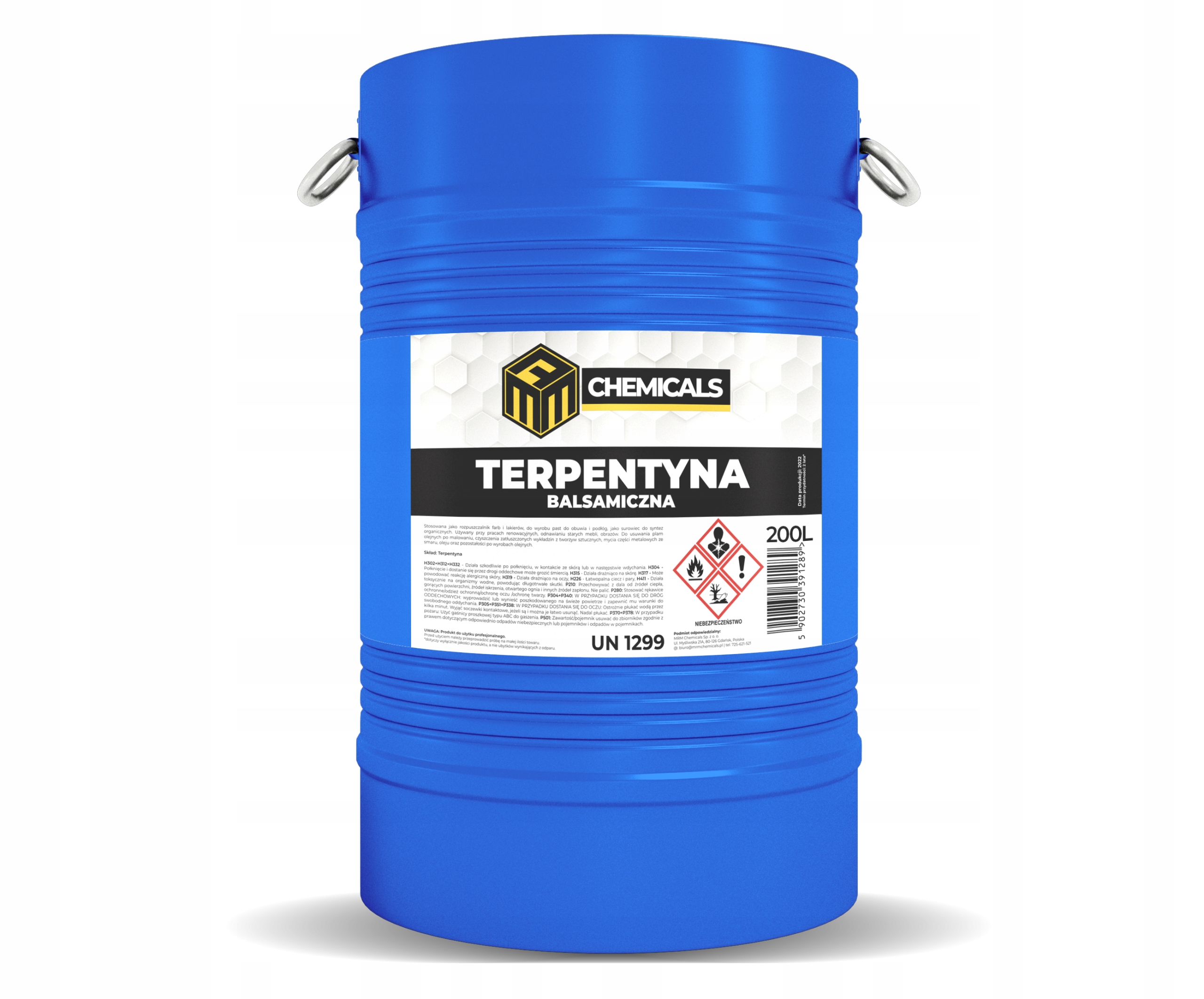 TERPENTYNA BALSAMICZNA Rozpuszczalnik do farb olejnych do czyszczenia 1L Producent Inny