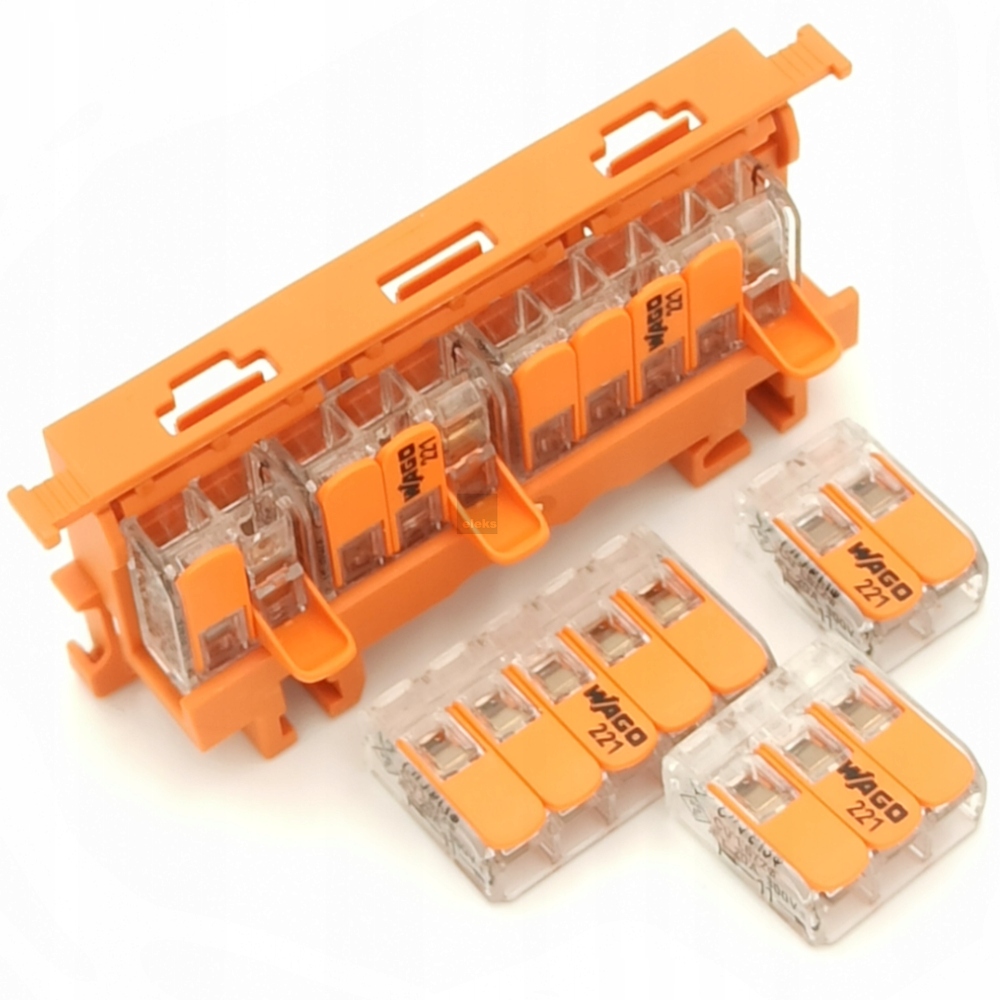 

Adapter Do Złączek Wago Na Szynę Din 221-500 1SZT