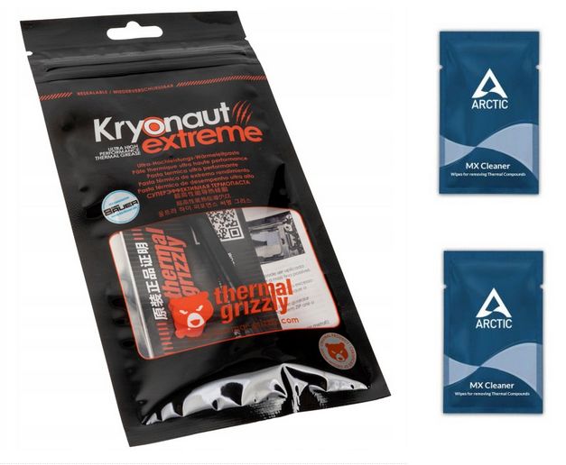 

Thermal Grizzly Kryonaut Extreme 2g Chusteczki