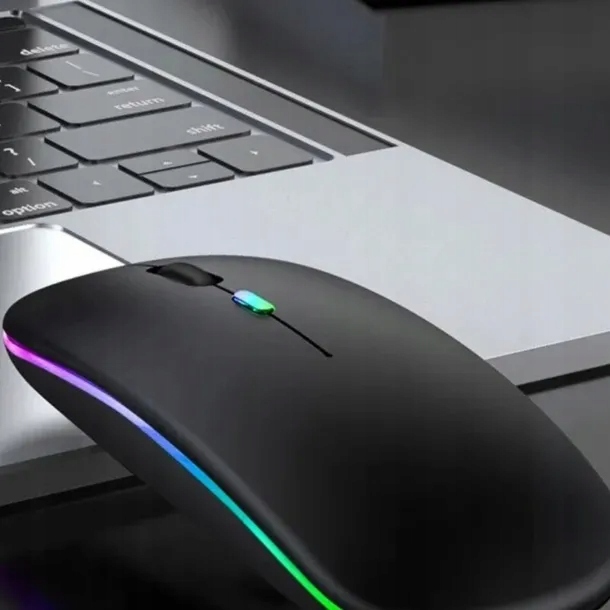 CICHA MYSZ BEZPRZEWODOWA DO LAPTOPA PODŚWIETLANA Model MYSZ BEZPRZEWODOWA RGB
