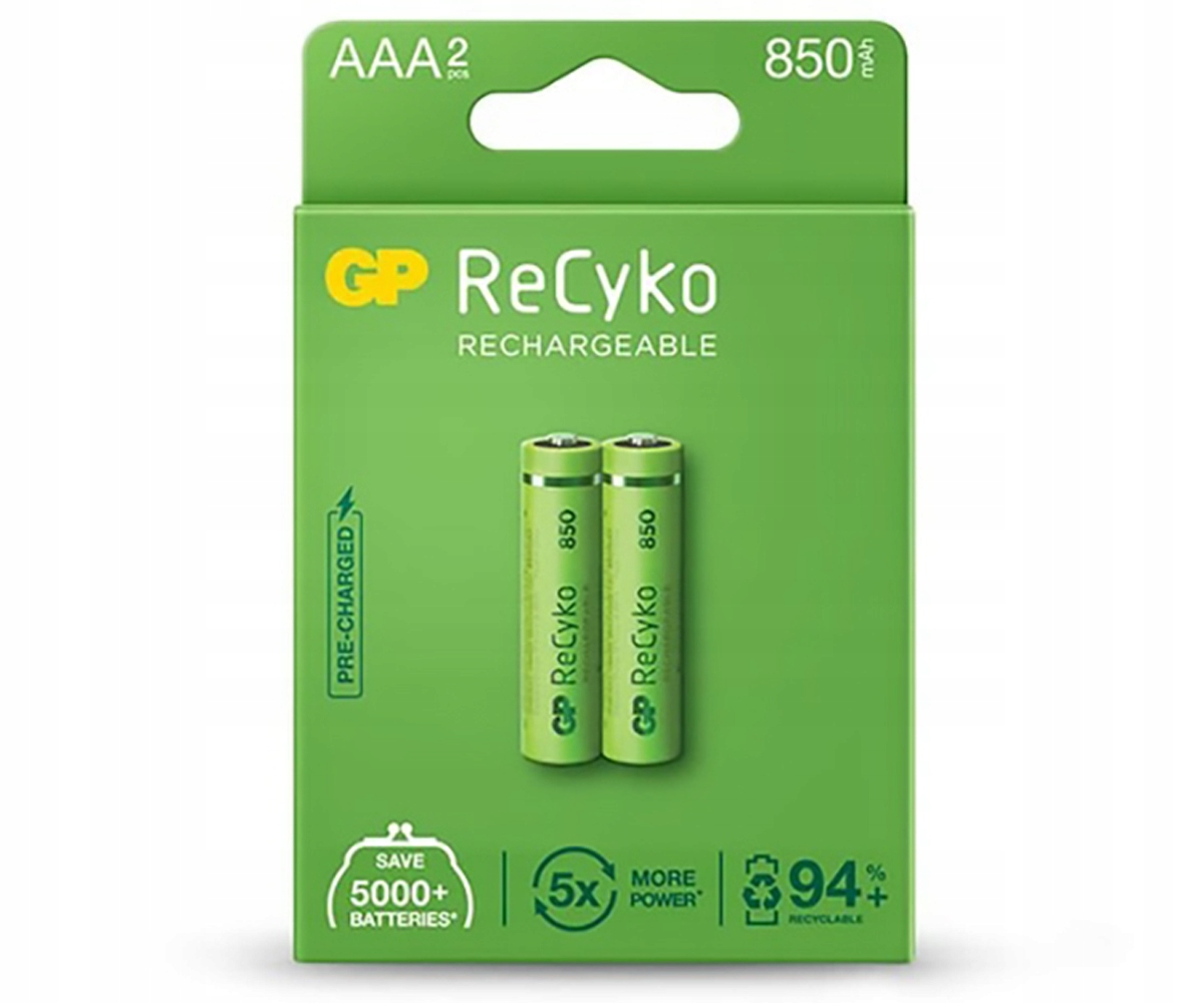 

Gp Recyko R03/AAA 850mAh Series B2 1,2V Ni-MH
