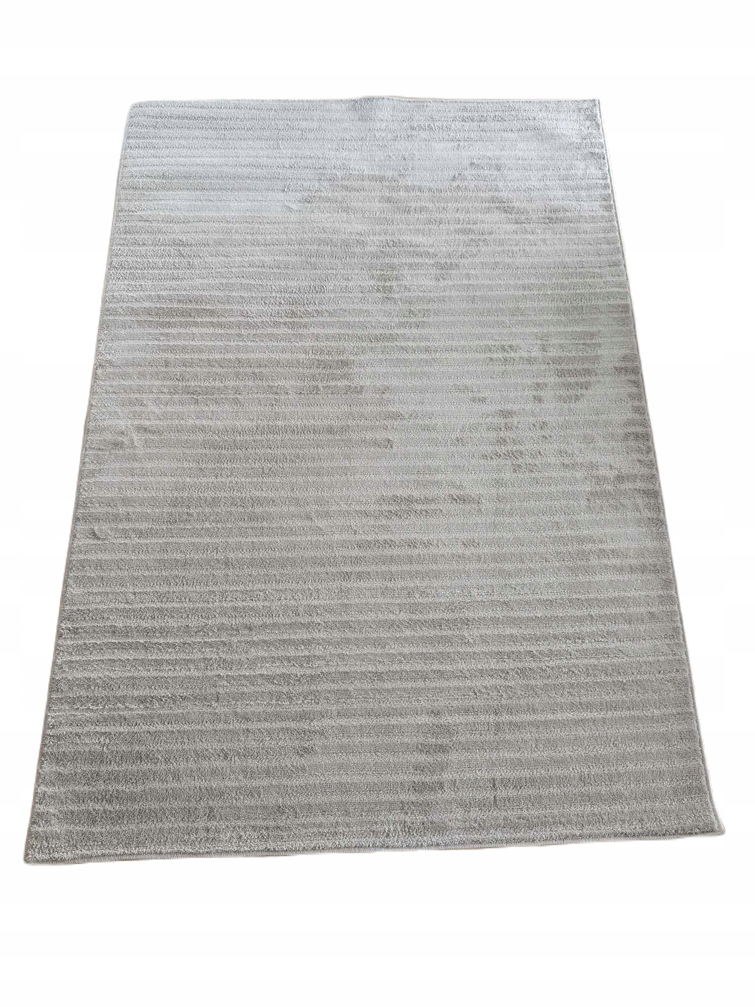 Moderný plyšový koberec 120 x 170 cm s krátkym mäkkým vlasom, farba béžová