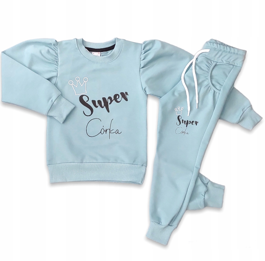 

Dres dziewczęcy 2 częściowy Bluza Spodenki r.116