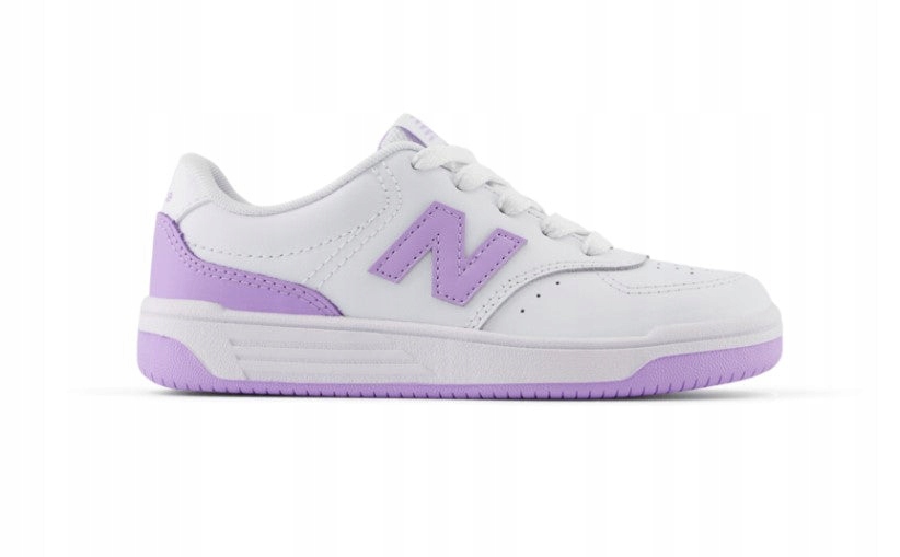 New Balance Białe Sportowe Buty Dziecięce Fioletowe Detale 28,5 U2B