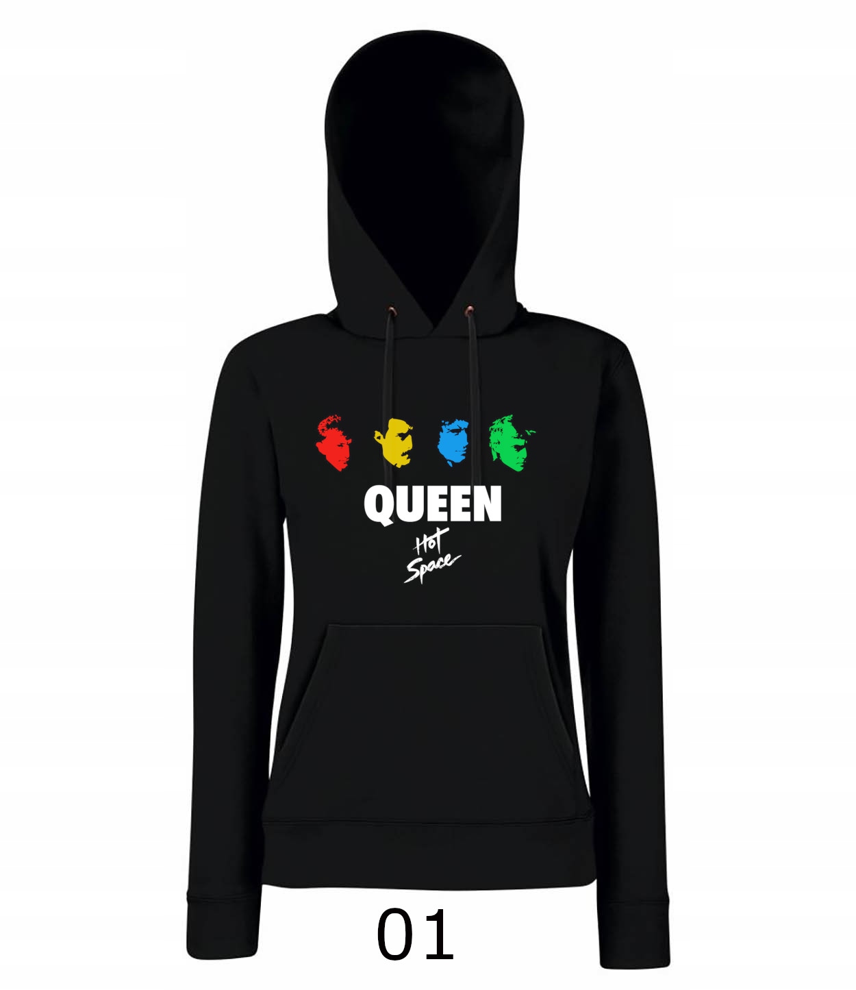 

Queen Damska Bluza z kapturem 8 Wzorów XXL