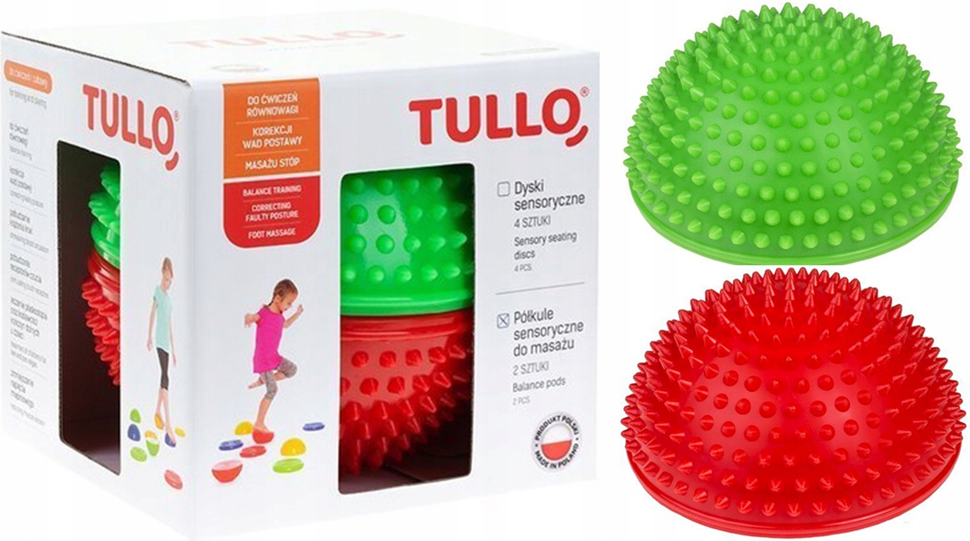 

Tullo Półkule Sensoryczne Do Ćwiczeń I Masażu 2SZT