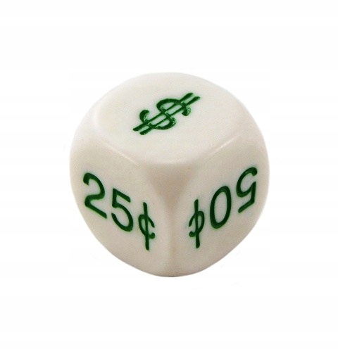 Money Dice U.s. Symbols 16 mm Rpg kostka K6