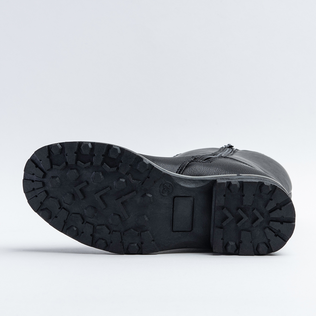 Kozaki dziewczęce OCIEPLANE kożuszek eleganckie SUWAK oficerki Wojtyłko Długość wkładki wew. 18.2 cm