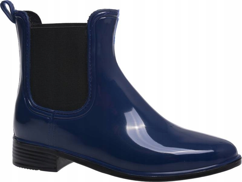 KALOSZE DAMSKIE SZTYBLETY LAKIEREK granat 38