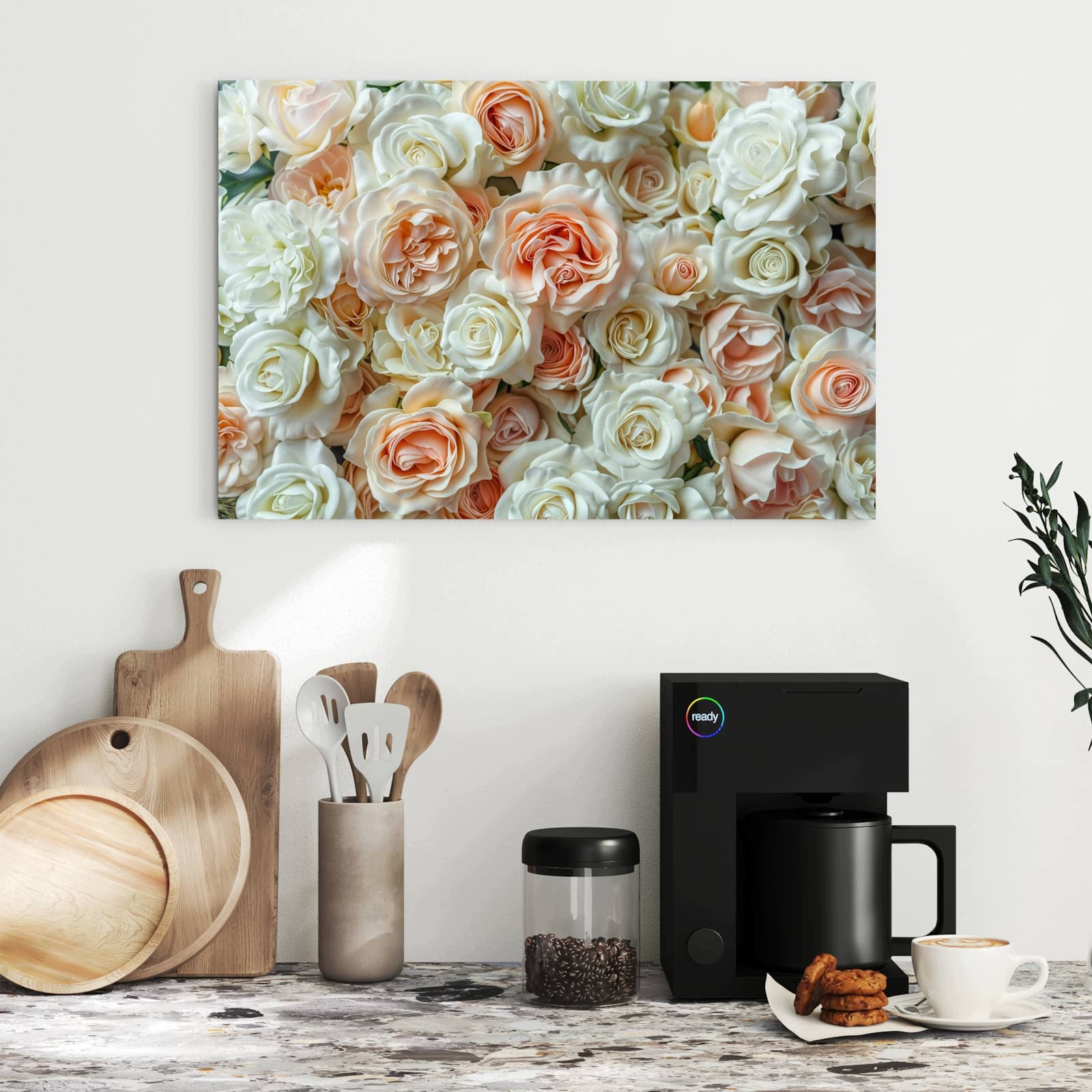 Magnetická tabule Kytice růží 60 × 40 cm