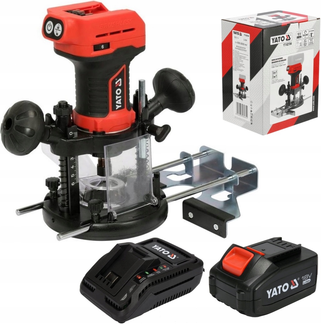 YATO FREZARKA GÓRNOWRZECIONOWA KRAWĘDZIOWA 18V 4Ah