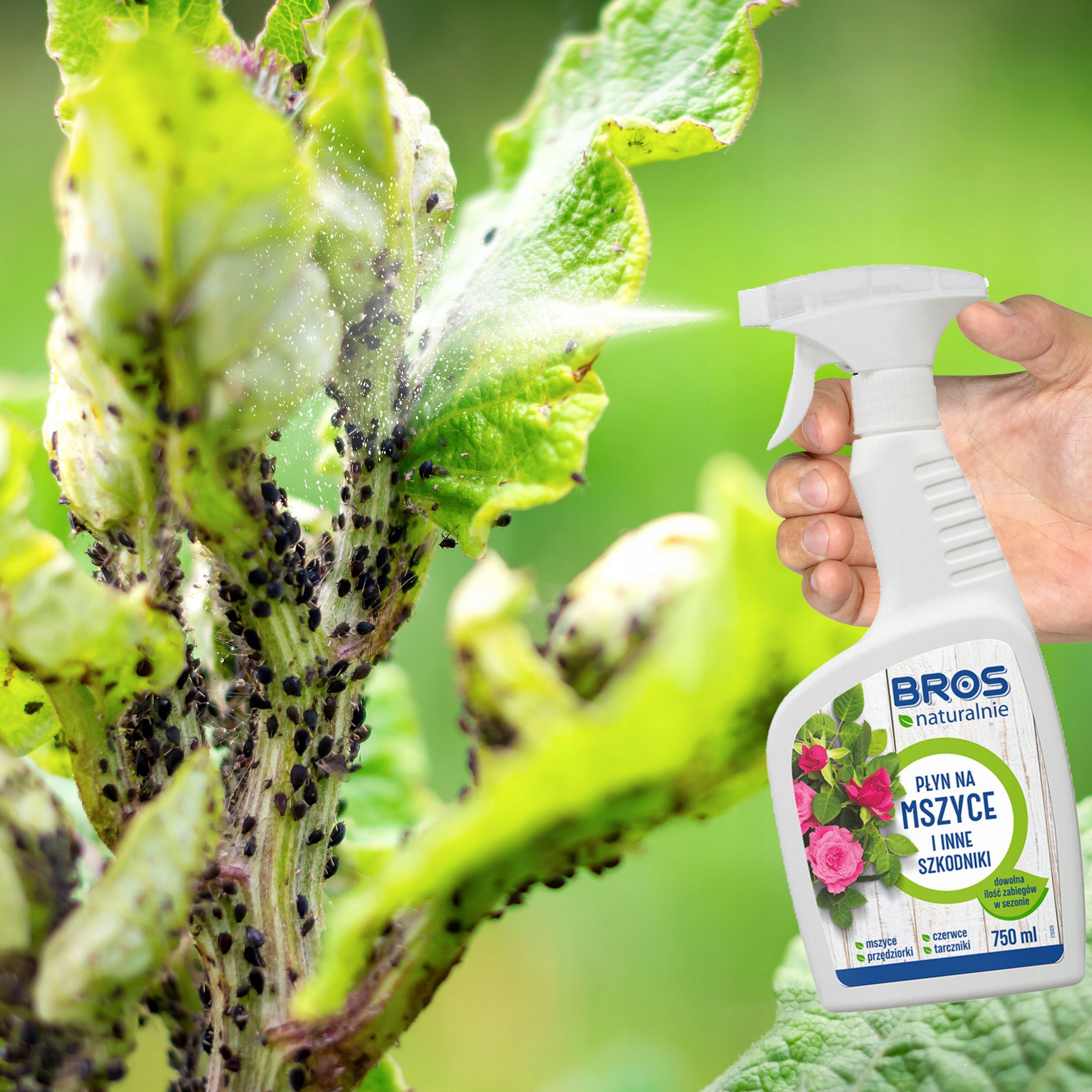 BROS NATURALNIE PREPARAT PŁYN ŚRODEK NA MSZYCE PRZĘDZIORKI CZERWCE 750ML Kod producenta 1990