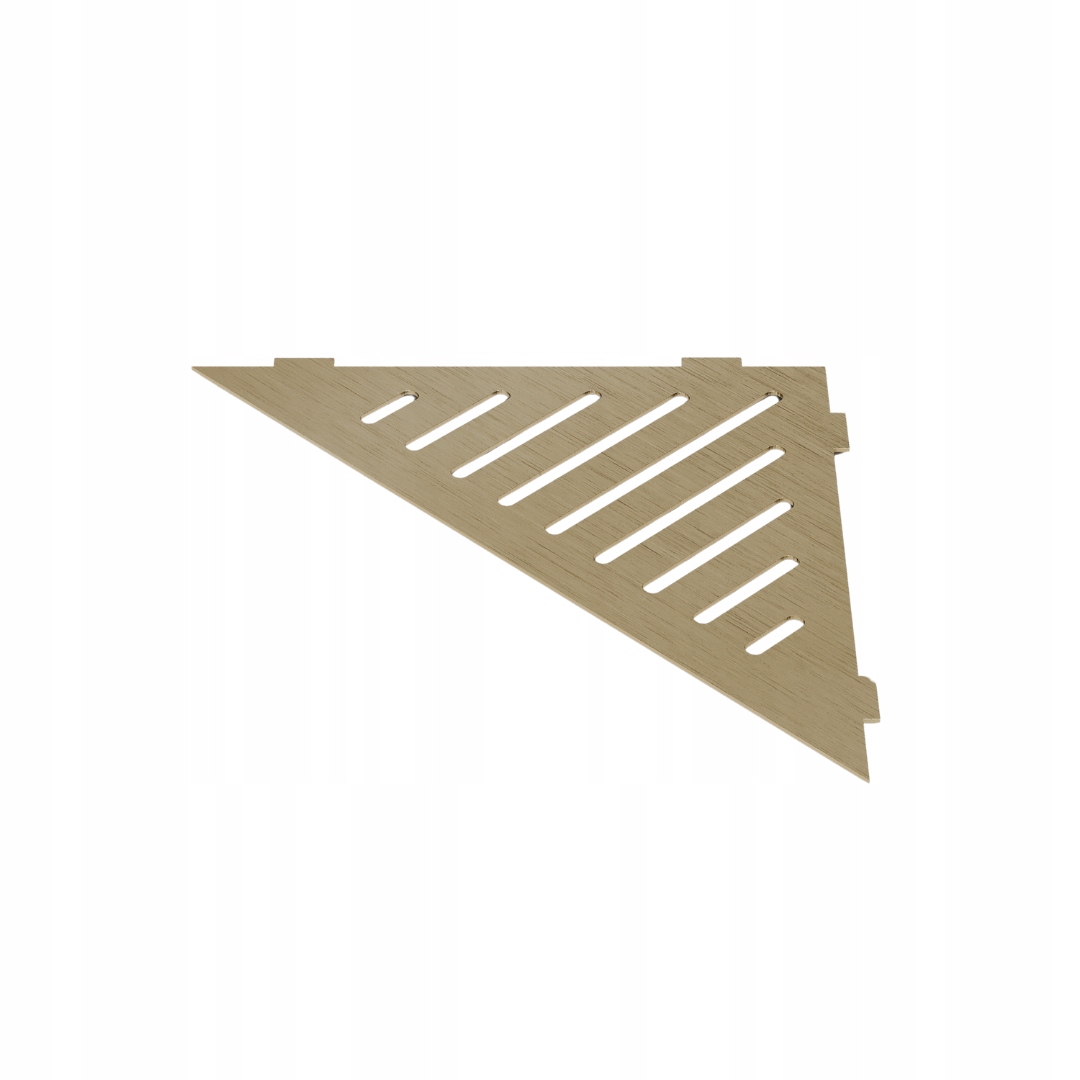 Rohová Sprchová Police Z Nerezové Oceli, Trojúhelníková, Zlatá Kartáčovaná