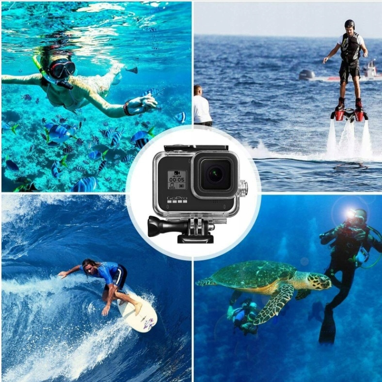 GOPRO HERO 4,3,3 OBUDOWA WODOSZCZELNA WODOODPORNA Cechy dodatkowe wodoszczelność