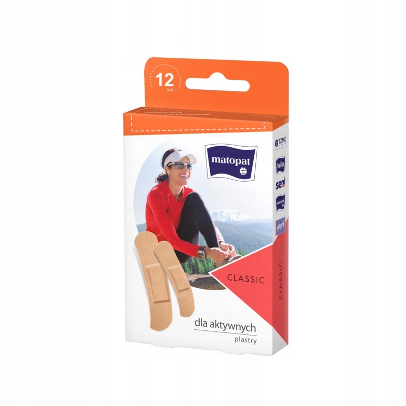 

Zestaw plastrów Classic dla aktywnych 12 szt.