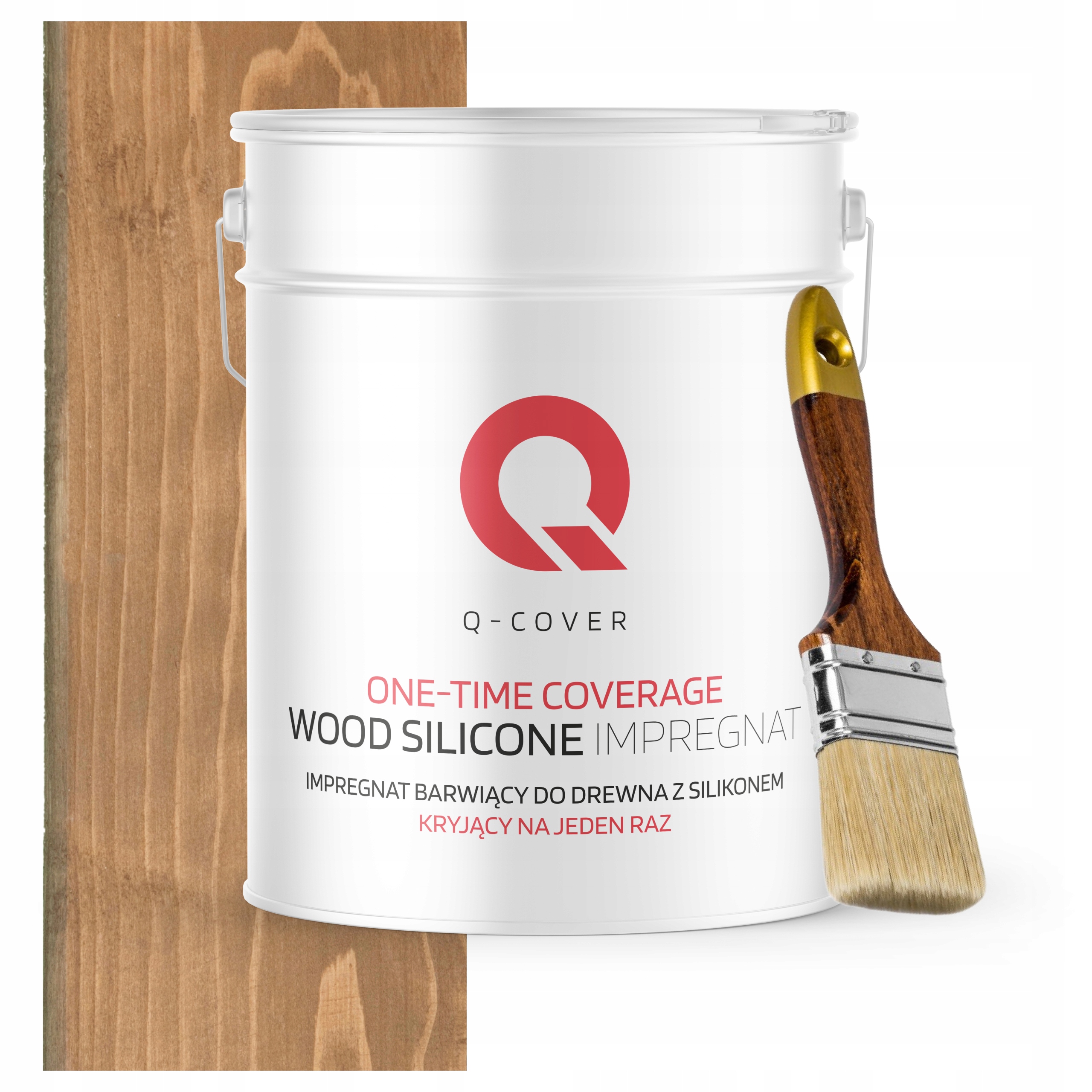 Barva Impregnát na dřevo Ochrana a barva v jednom 10L Irchový béžový Štětec