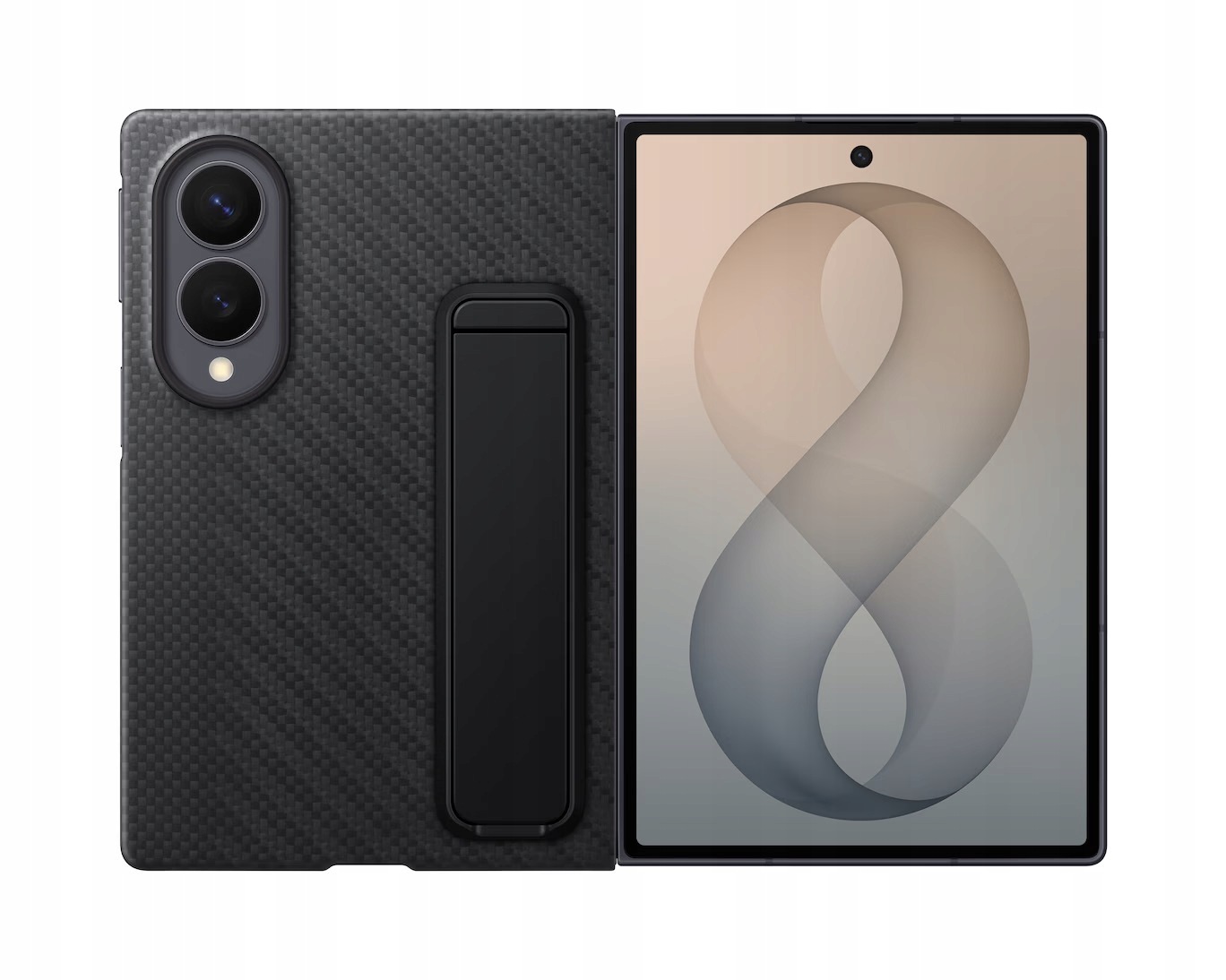 Etui Samsung Carbon Standing Case do Galaxy Z Fold8 Czarny EF-XF971SBEGWW