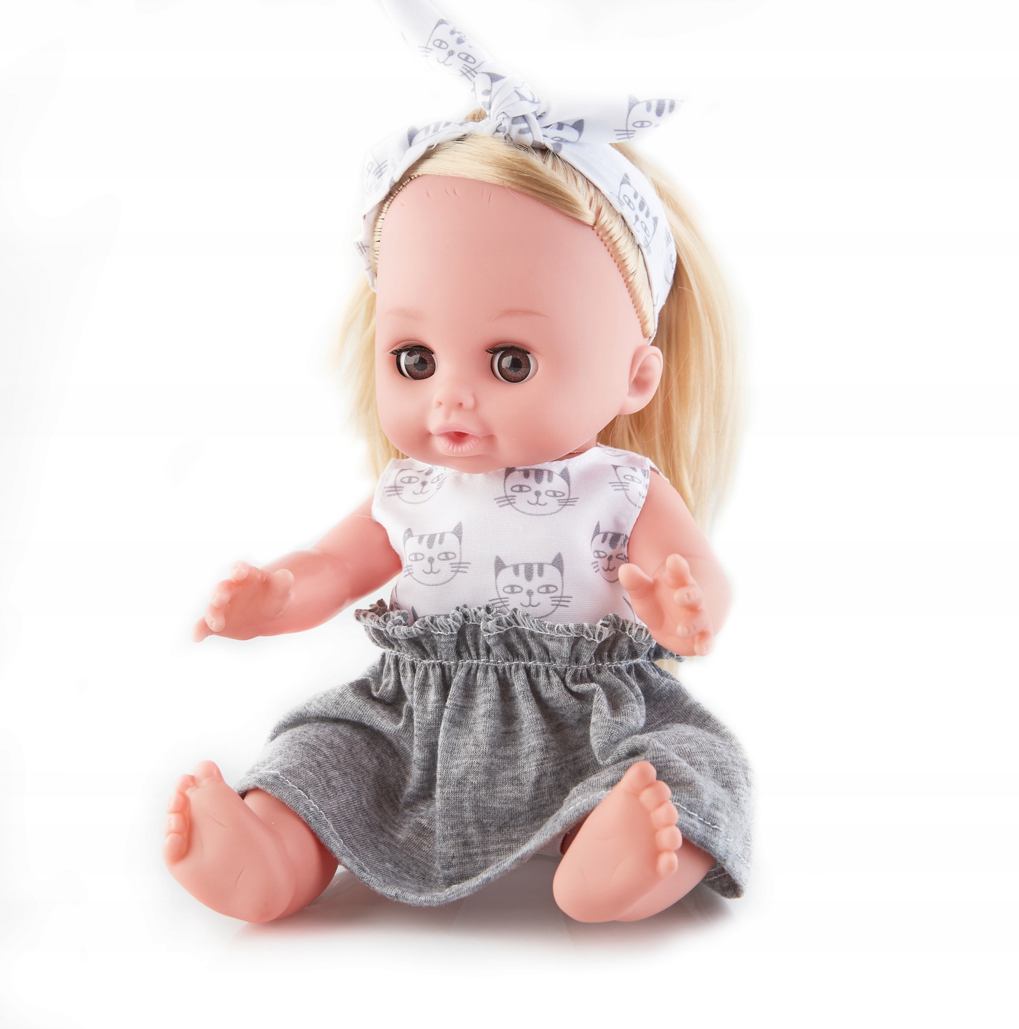 LALKA BOBAS Z AKCESORIAMI DLA NIEMOWLAKA I PLECAKIEM DLA MAŁEJ MAMY MÓWIĄCA Marka inna