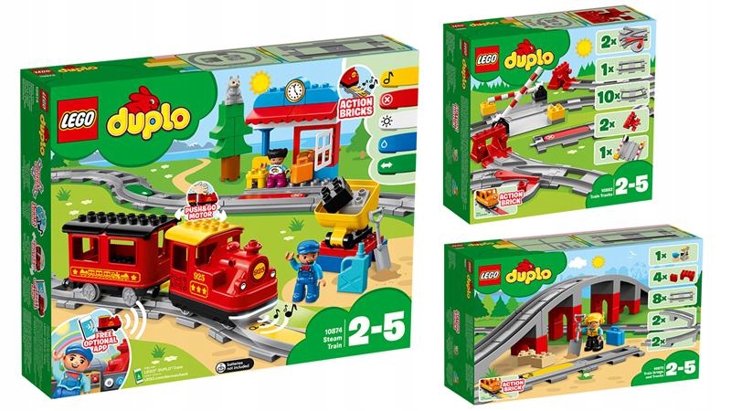 

Klocki Lego Duplo Pociąg 3W1 10874 10872 10882