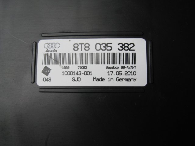 hangszóró SUBUFER AUDI A5 8T