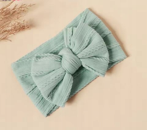 SZEROKA OPASKA na głowę dla dziewczynki niemowląt KOKARDA BEZUCISKOWE Marka inna