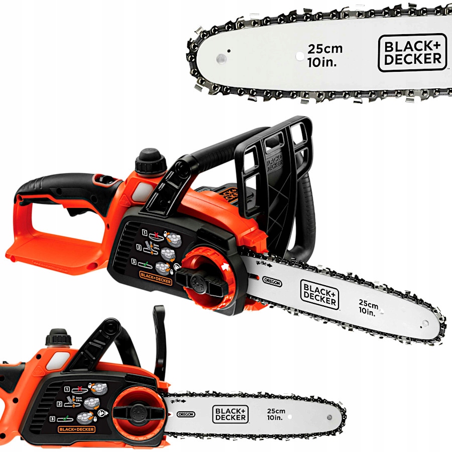 Black Decker Piła łańcuchowa akumulatorowa 18V GKC1825 Pilarka 25cm body