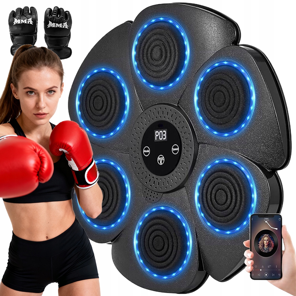 Maszyna Bokserska Bluetooth Z Muzyką, Funkcją Liczenia I Amortyzacją Trwały