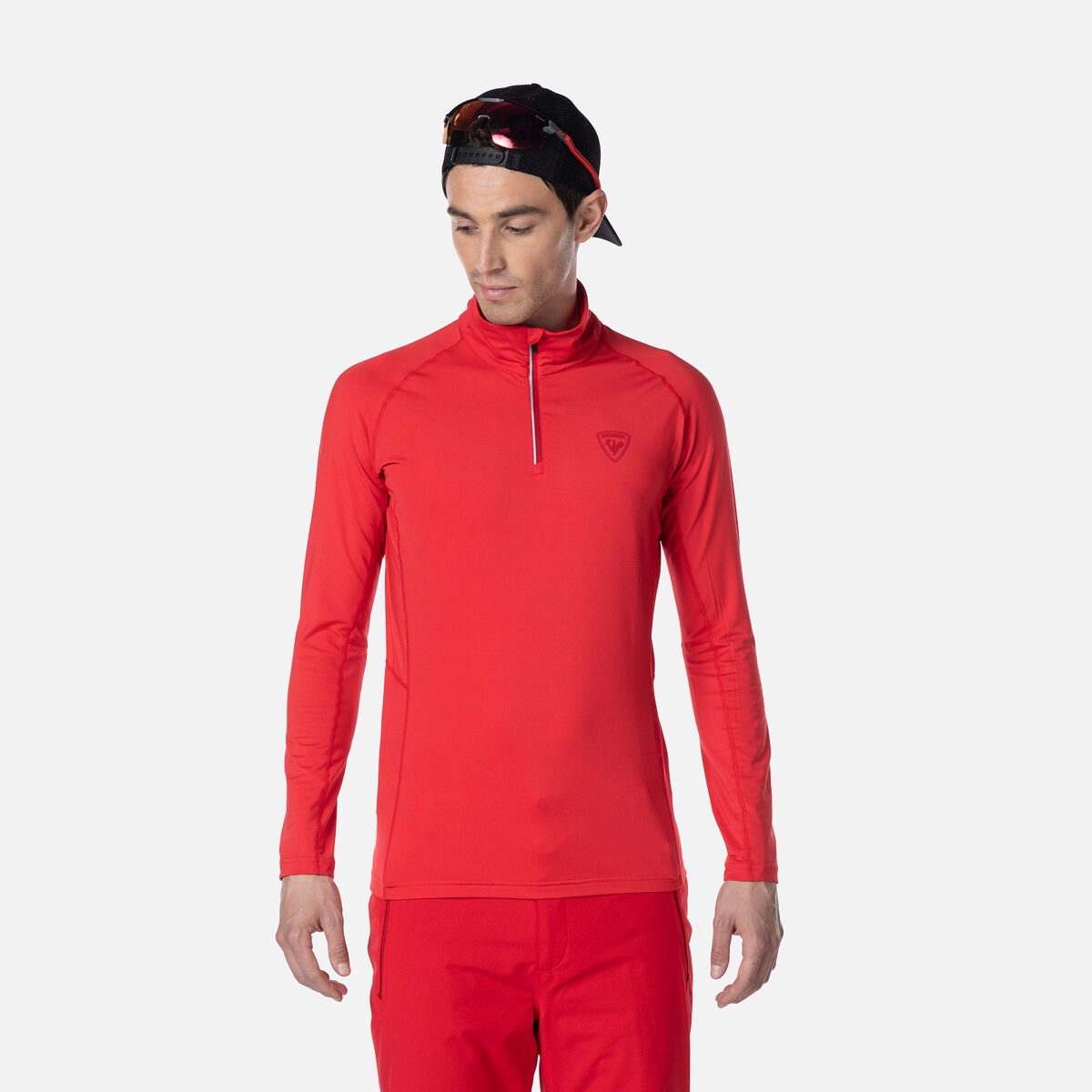 Pánská mikina Rossignol Classique 1/2 Zip červená L