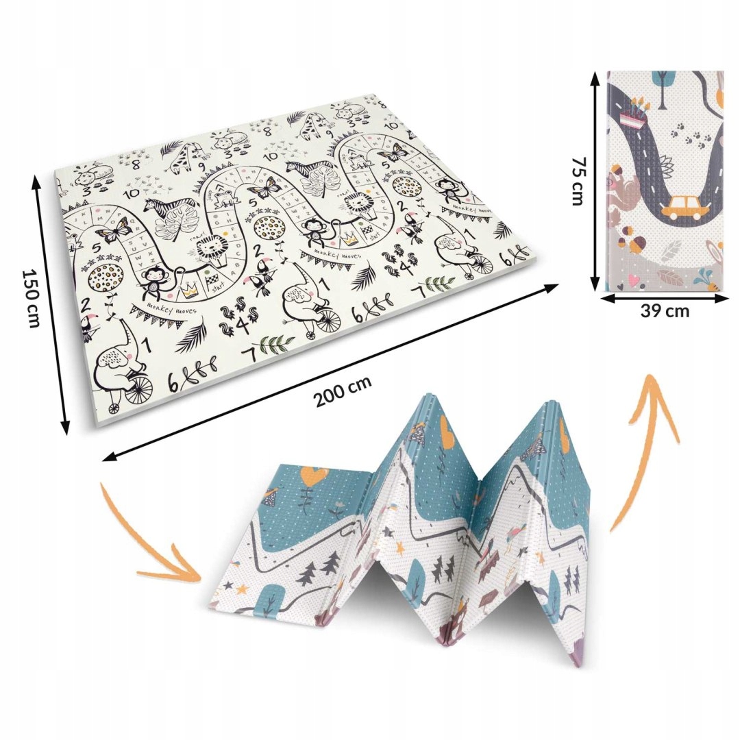 MATA PIANKOWA SKŁADANA DUŻA GRUBA DO RACZKOWANIA Bohater / Bajka brak