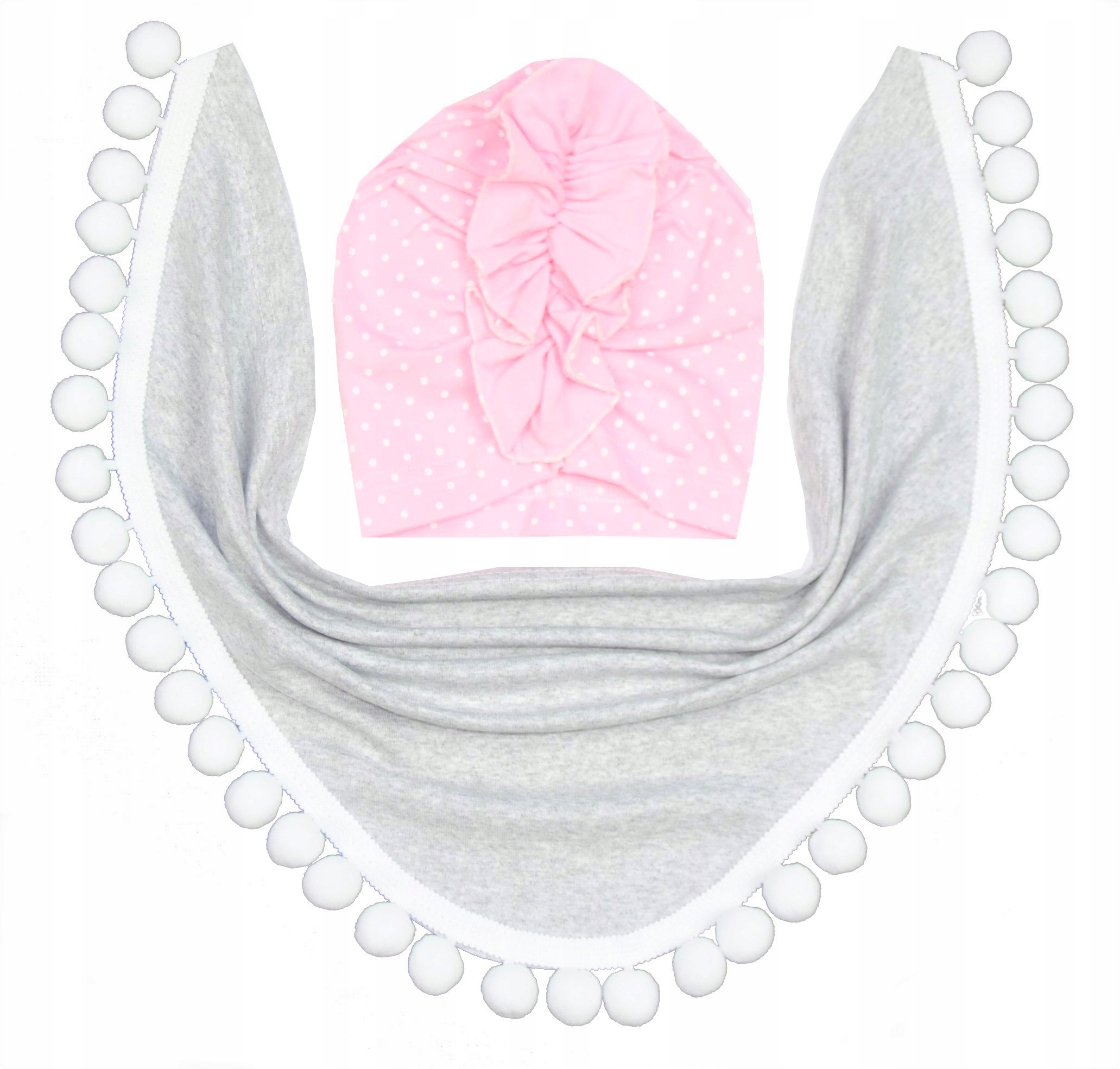 

Komplet Czapka Turban Chusta r.48-50 -----kolory.
