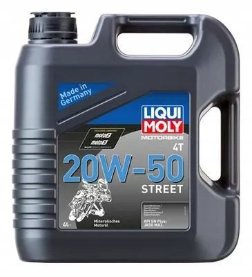 Olej Liqui Moly 20V50 4L 4T Motorbike Street Mot
