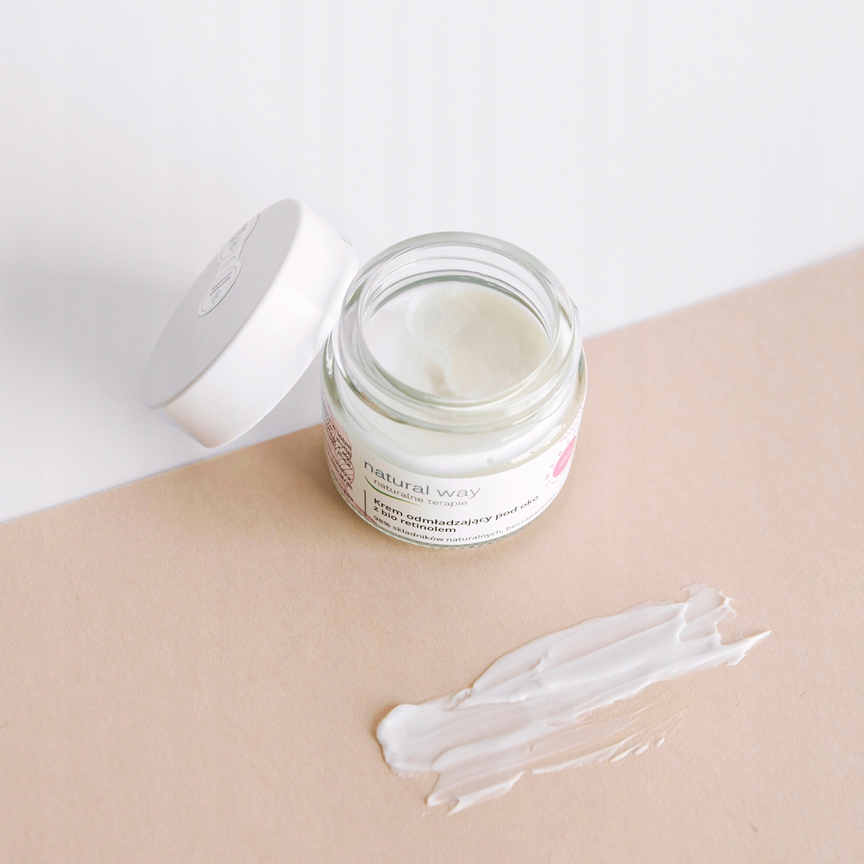 Przeciwzmarszczkowy krem pod oko z bio retinolem - Natural Way Stan opakowania oryginalne