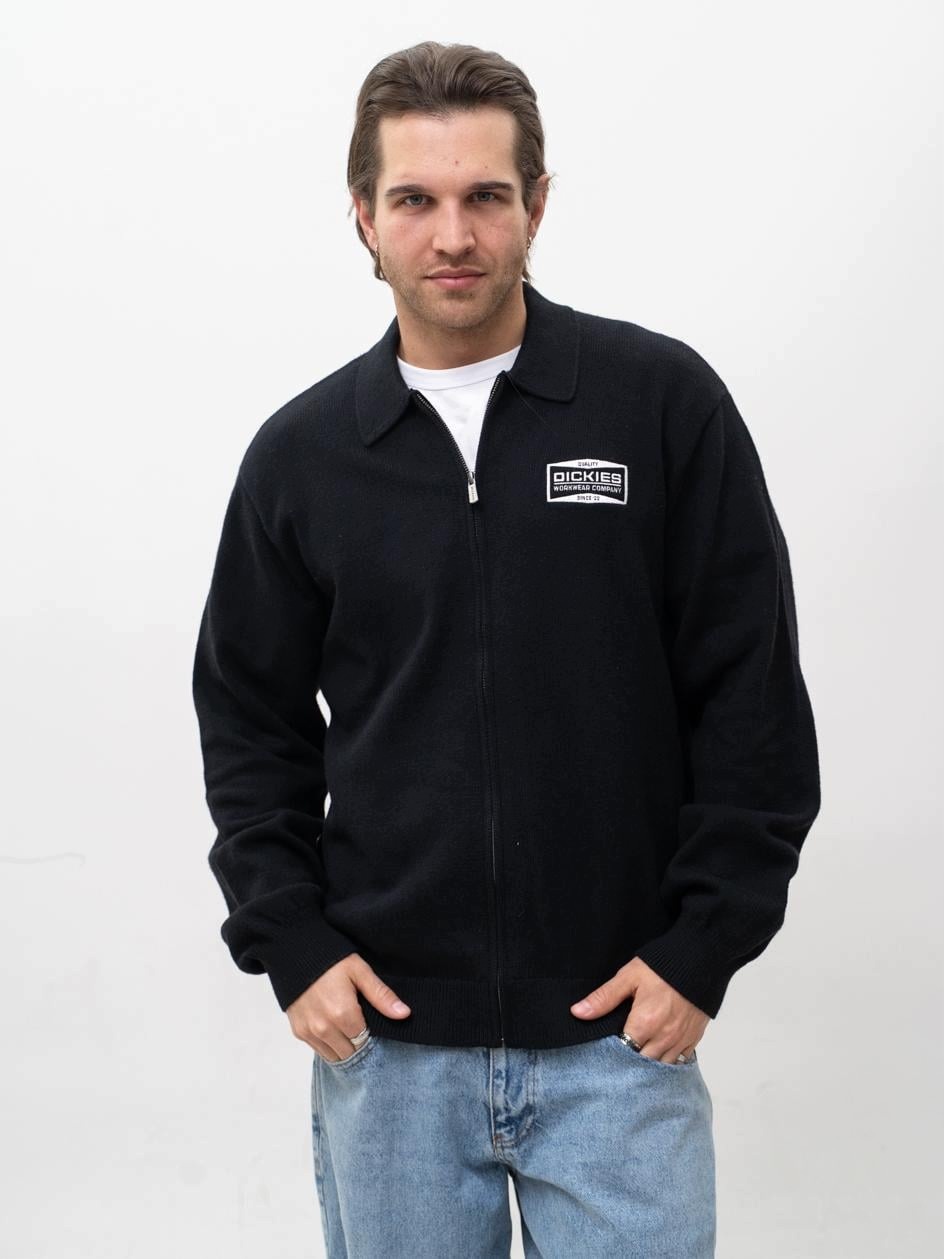Rozpínací pánský svetr Dickies Bolivar L, černý