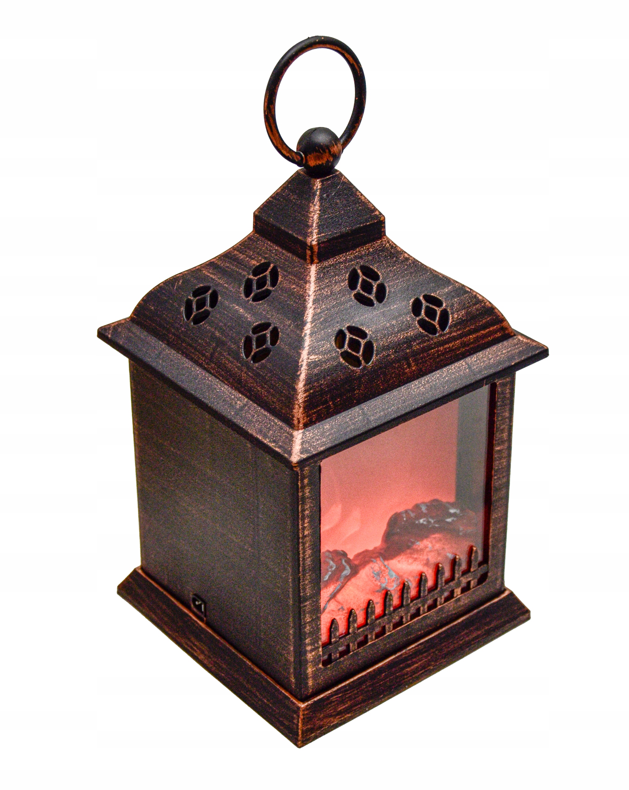 Lampion Lucerna Led Krb Vánoční Ozdoba Na Baterie Elektřina Usb Retro