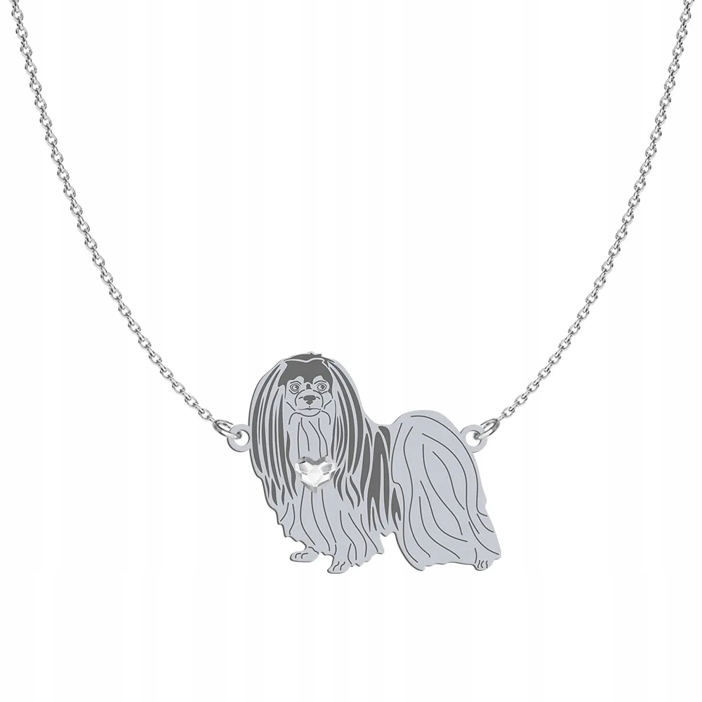 Stříbrný náhrdelník s pejskem Phalene 925 Šperky Dárek Gravírování Bonus