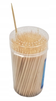 WYKALACZKI DREWNIANE W POJEMNIKU 180 SZT ZESTAW koreczki wykałaczki Marka MTSidea