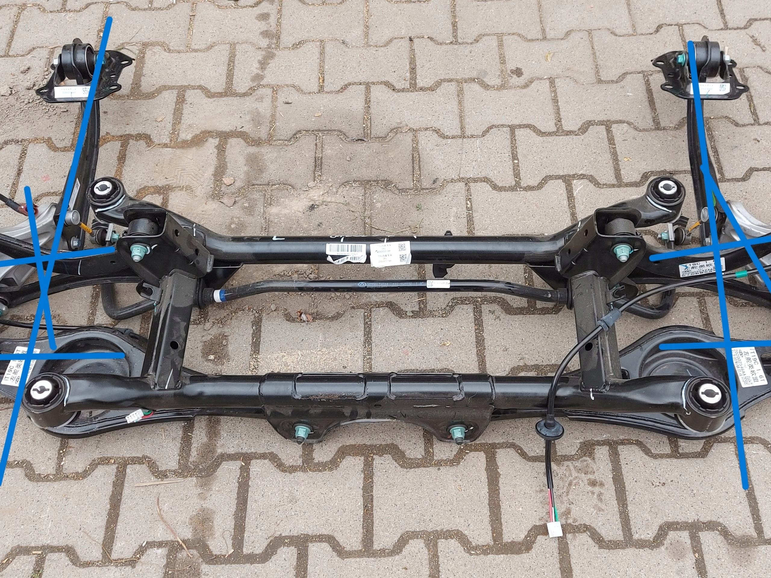 Jaecoo 7 PHEV 2025 subframe axle beam axle beam sider rear part springing