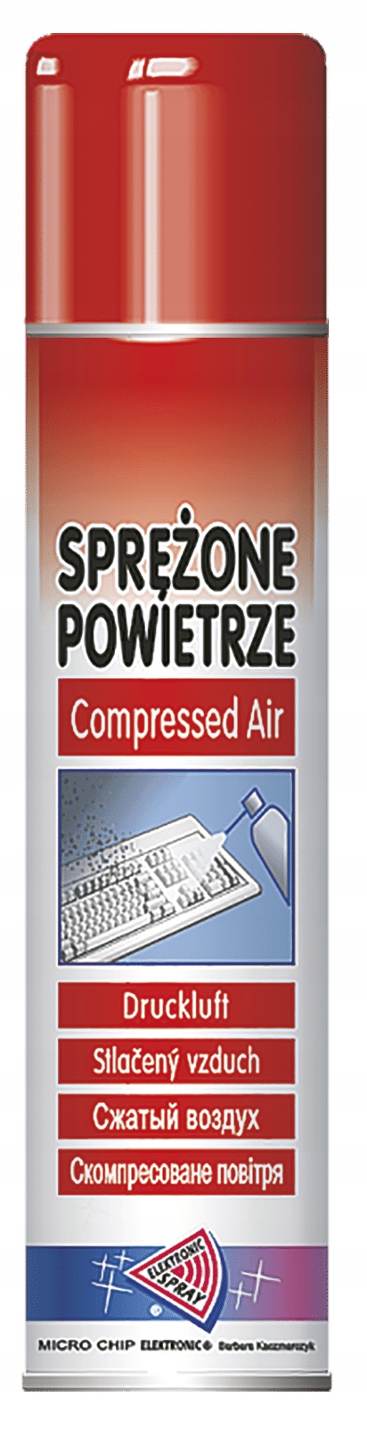 Sprężone Powietrze 600ml z Rurką Air MICRO CHiP
