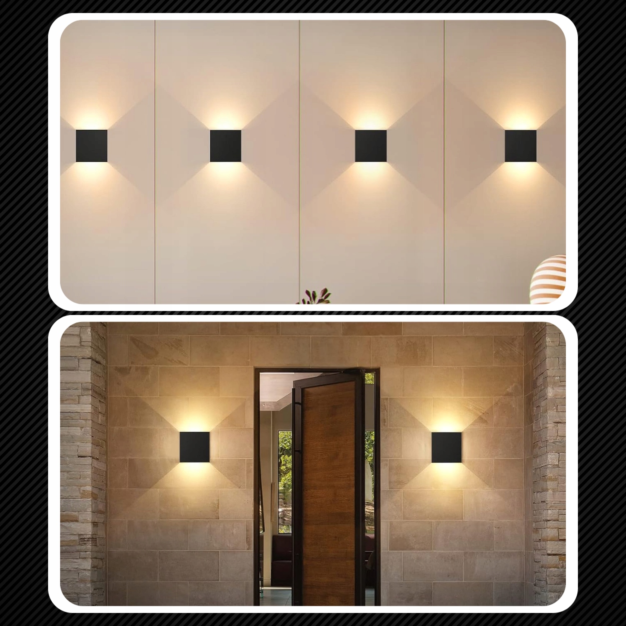 KLIKIET ZEWNĘTRZNY NA ELEWACJĘ NAŚCIENNY LED NA ŚCIANĘ 6W 10cm PLAFON Materiał dominujący aluminium