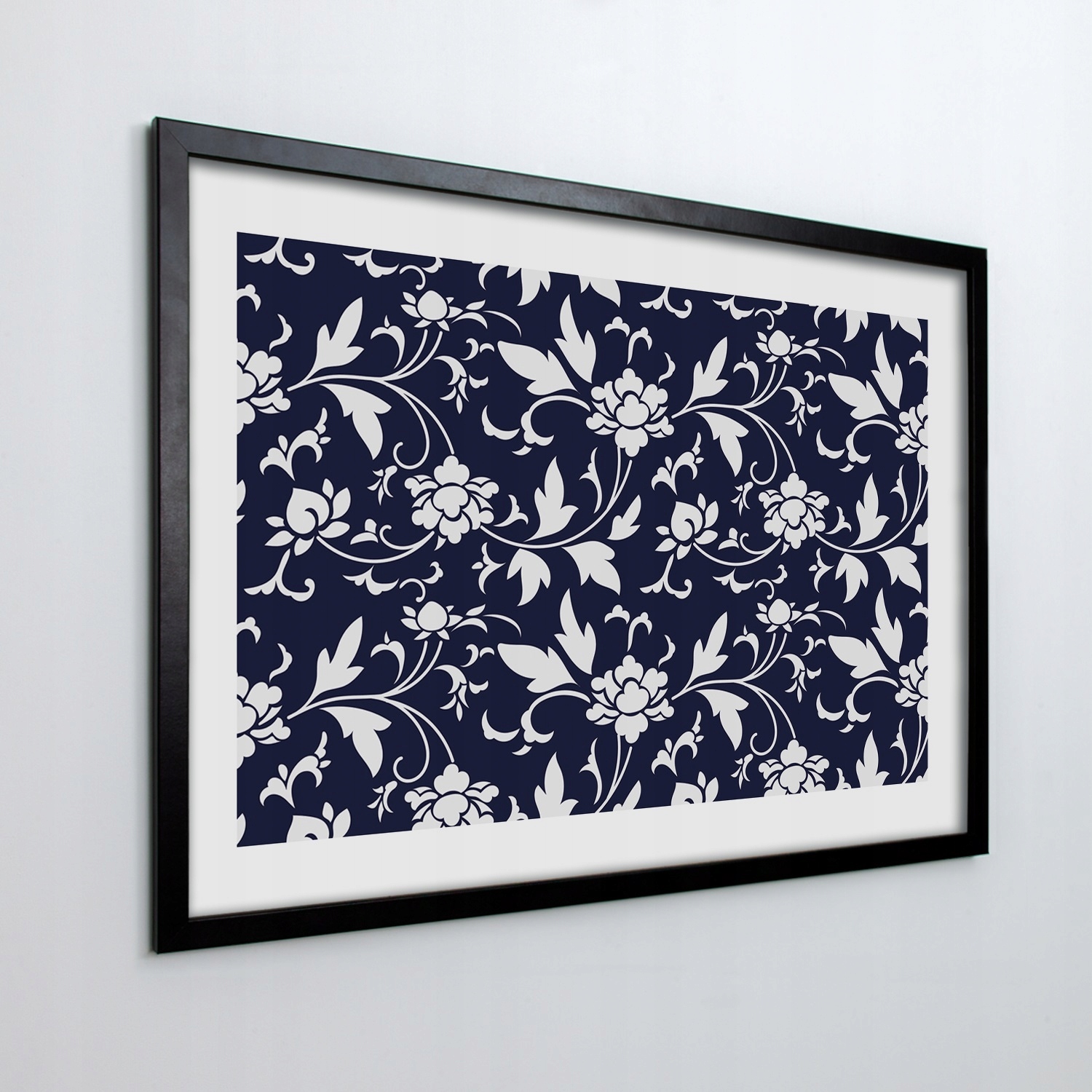 Nástěnný obraz v rámu Květiny ornament vzor 70x50