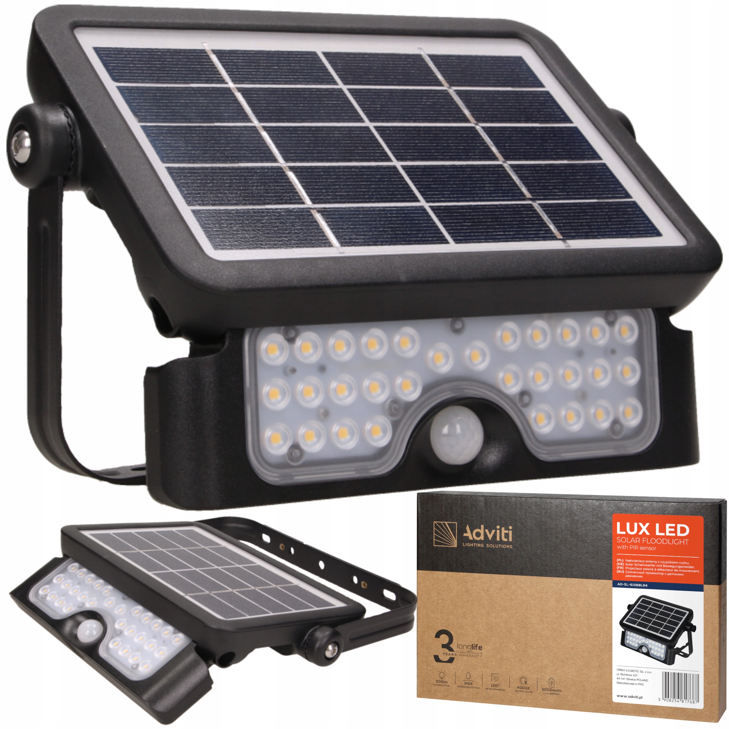 

Lampa Solarna Halogen Led Czujnik Ruchu Zmierzchu