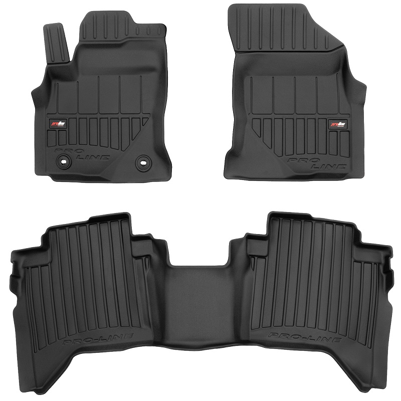 Gumové Koberce Toyota Hilux 8 od roku 2015 Korytka 3D