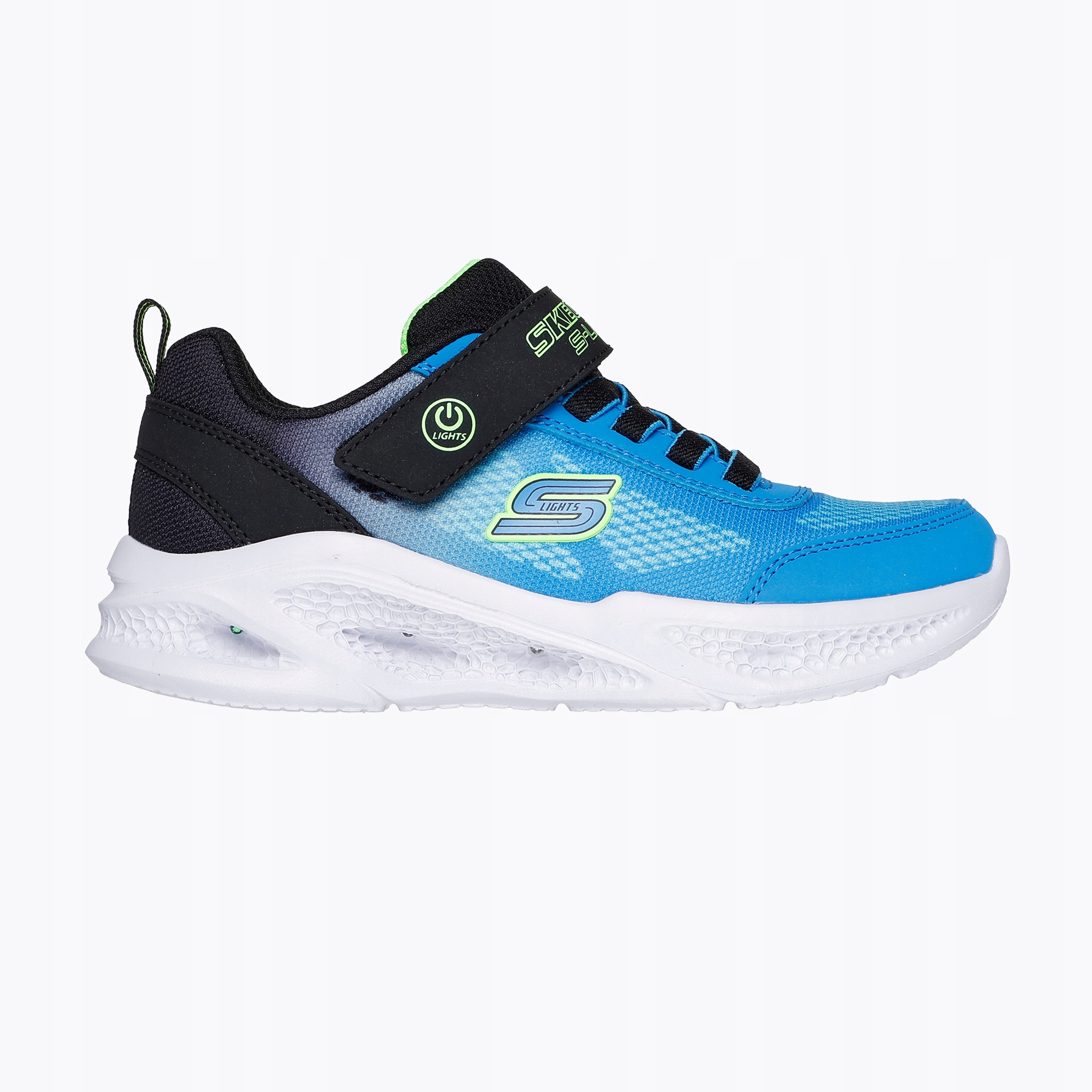 Buty dziecięce SKECHERS Meteor Lights black/blue 33 EU