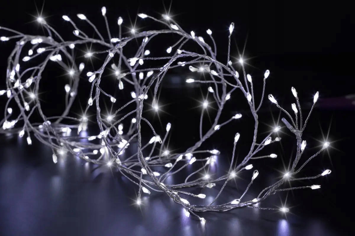 Světelná Girlanda Větvička Venkovní Studená Bílá 400 Led 100 CM