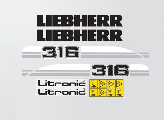 Samolepky Liebherr 316